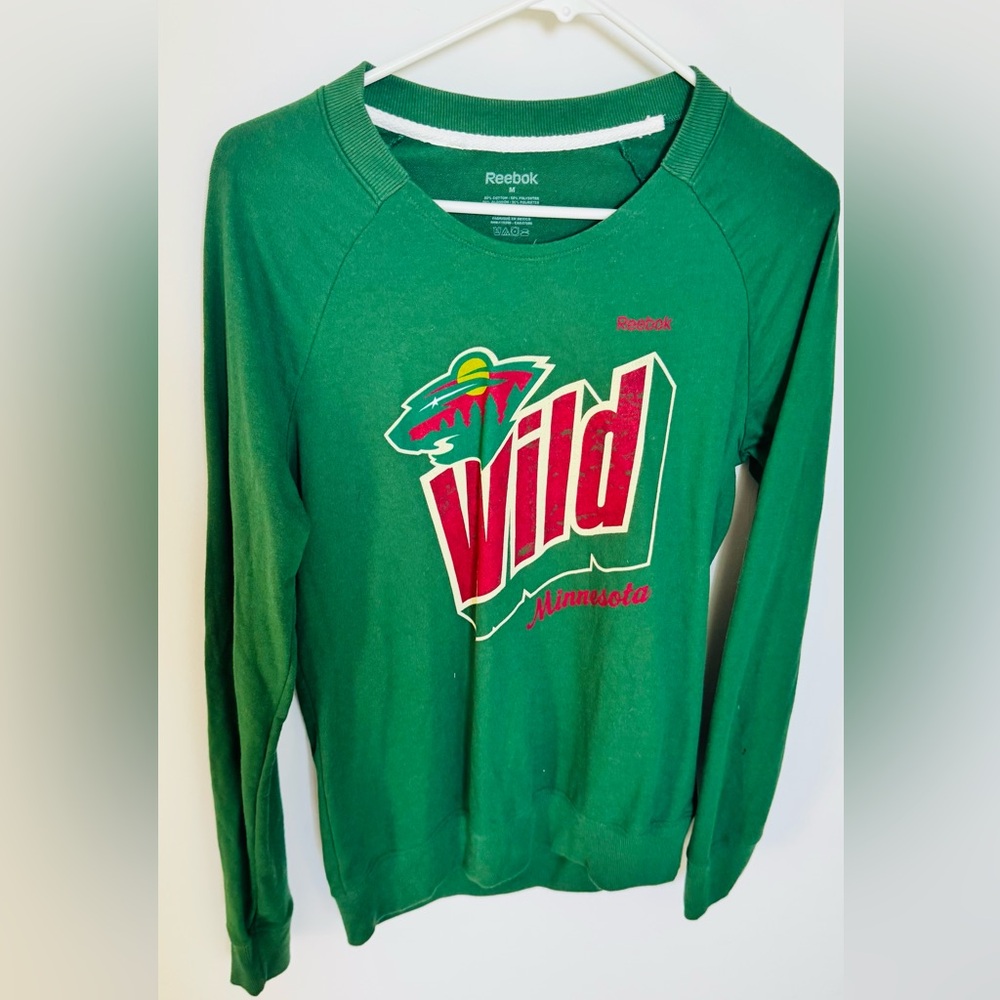 Reebok Green Wild Logo Sweatshirt